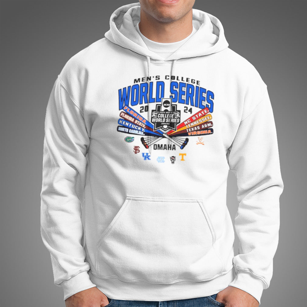 Omaha 2024 Cross Bat Multi Team World Series Shirt