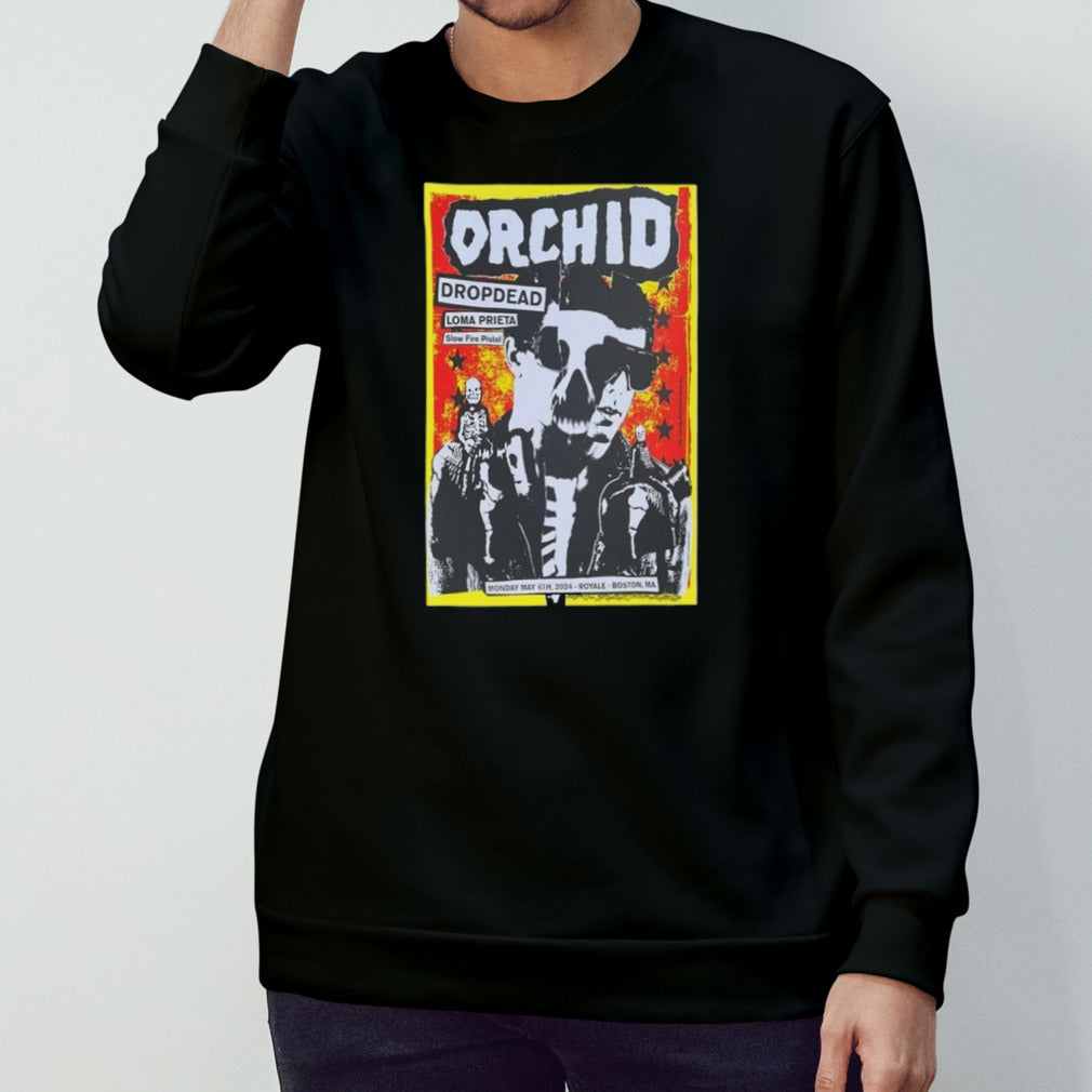 Orchid Dropdead, Loma Prieta, Slow Fire Pistol Royale Boston, Ma May 6, 2024 T-shirt