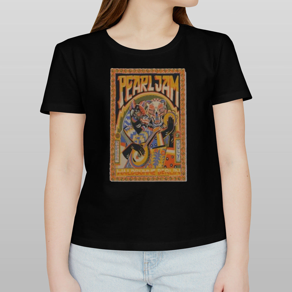 Pearl Jam Waldbuhne July 3 2024 Berlin Germany Tour Poster Shirt