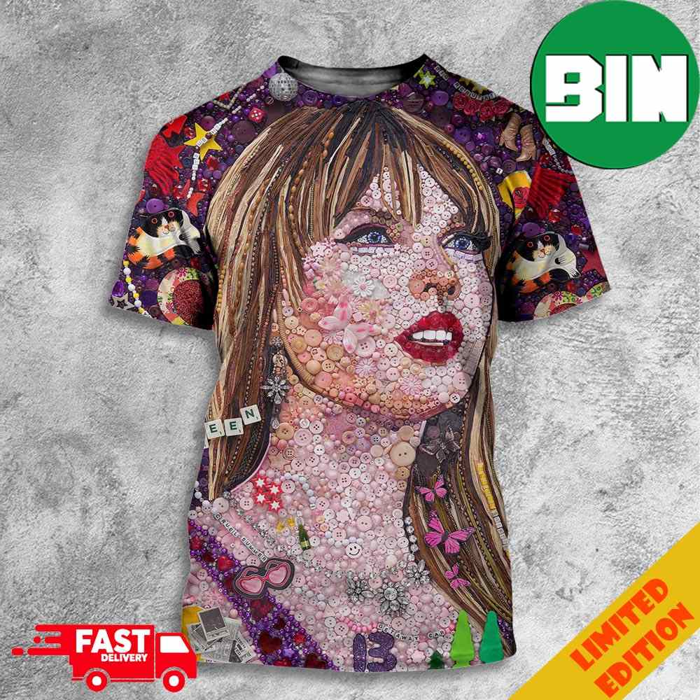 People Magazine Evert Easter Egg Featured In Taylor Swifts's Time Artist Portrait Person Of The Year 3D T-Shirts