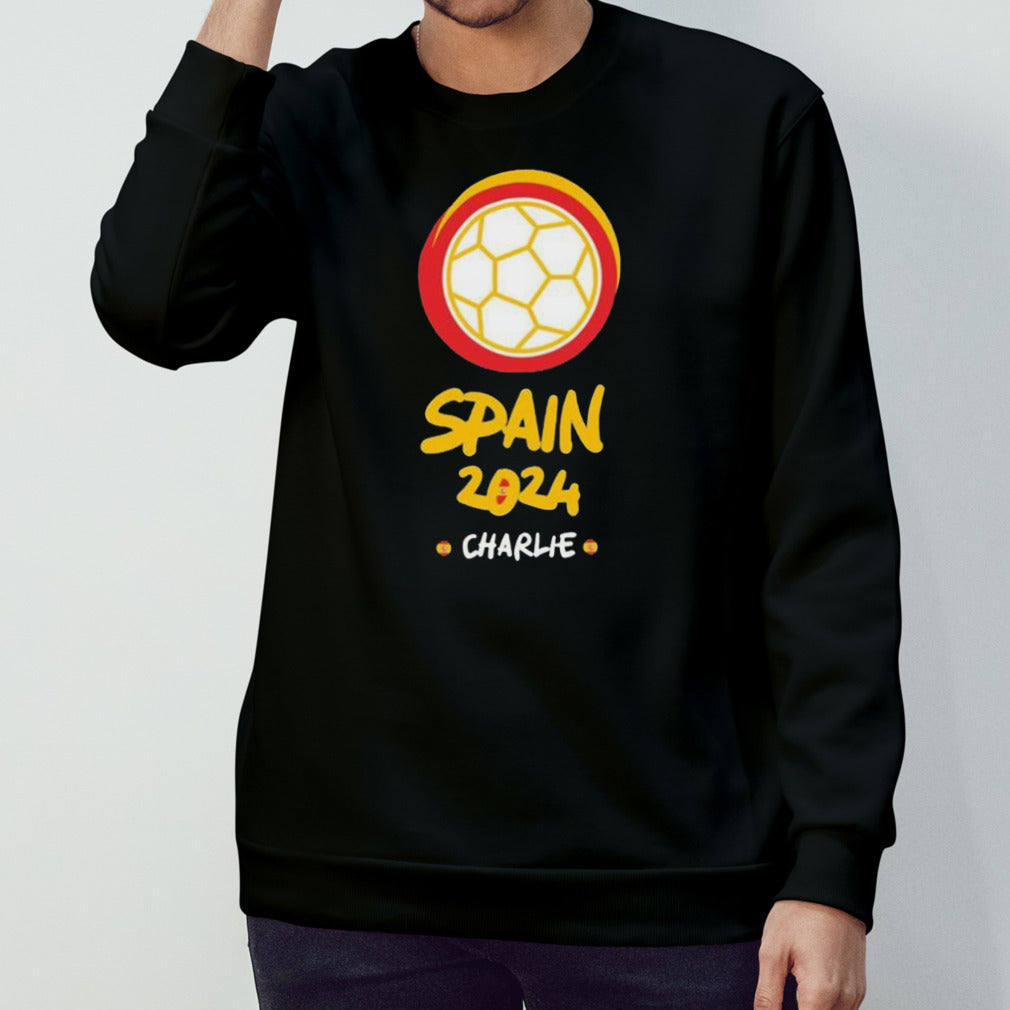 Personalised Spain football 2024 custom name shirt