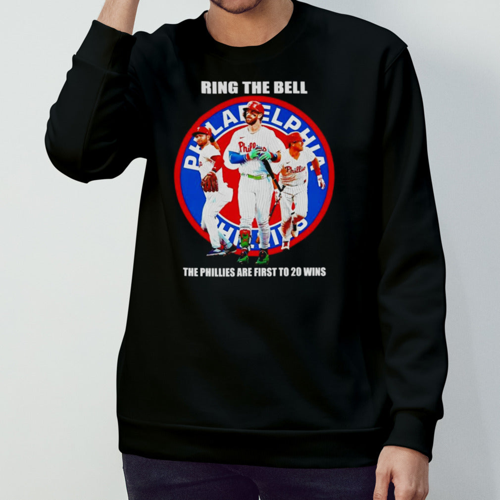 Philadelphia Phillies ring the bell the Phillies are first to 20 wins shirt