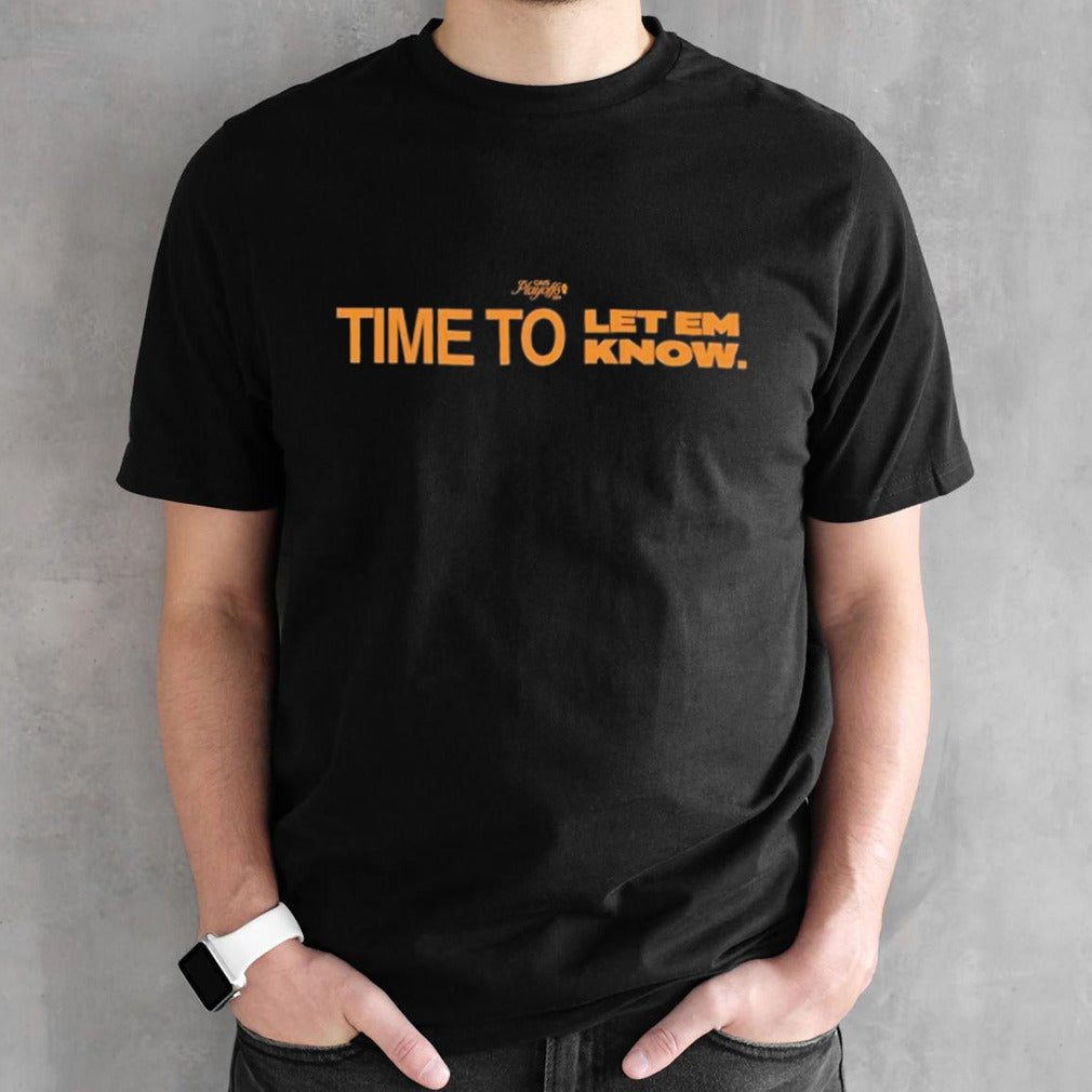 Playoffs 2024 CAVS Time to let em know shirts