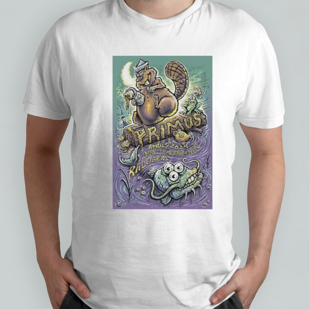 Primus Coastal Credit Union Music Park at Walnut Creek Raleigh NC April 7 2024 Poster Shirts