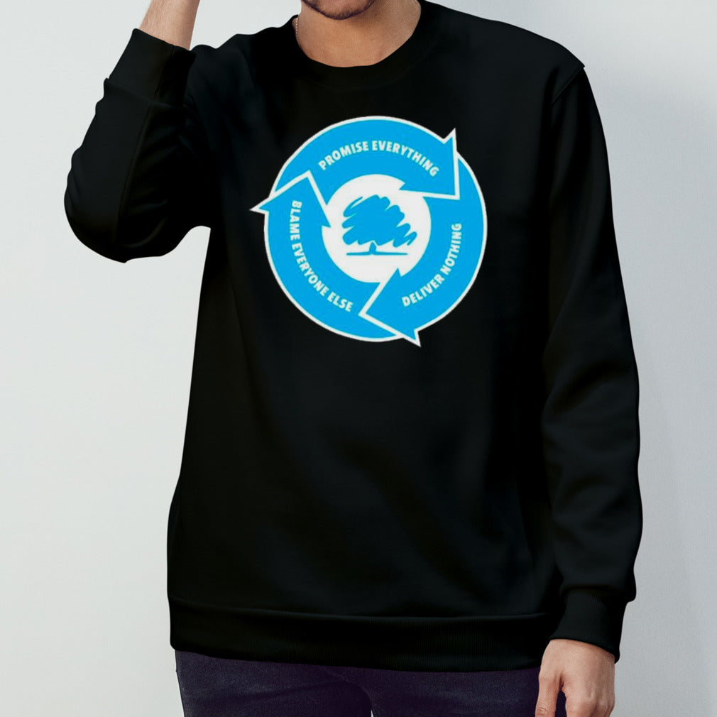 Promise everything deliver nothing blame everyone else shirts