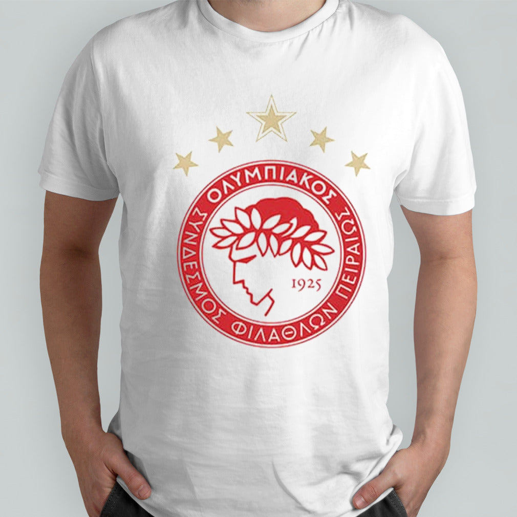 Proud Of Our Olympiacos FC Proud Of Our 47 Championship Titles Proud Of Our First European Trophy Logo Merchandise T-Shirt
