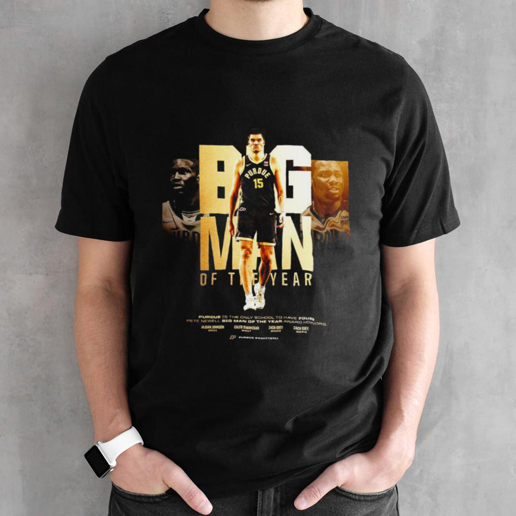 Purdue Boilermakers Zach Edey Big Man Of The Year T Shirts