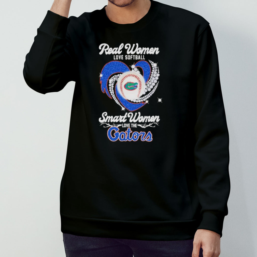 Real Women Love Baseball Smart Women Love The Florida Gators Baseball Diamonds shirt