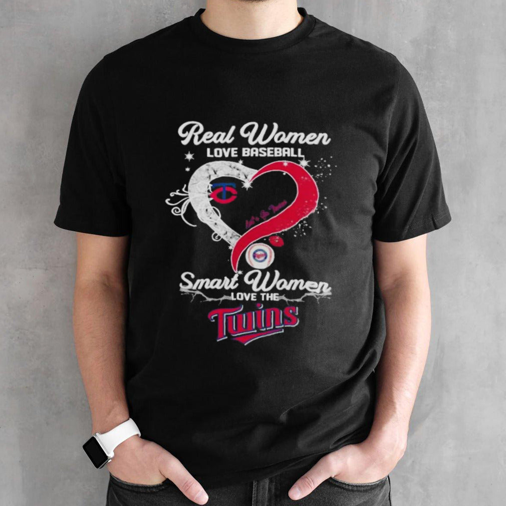 Real Women Love Baseball Smart Women Love The Minnesota Twins Letsâ€™s Go Twins 2024 T-shirts