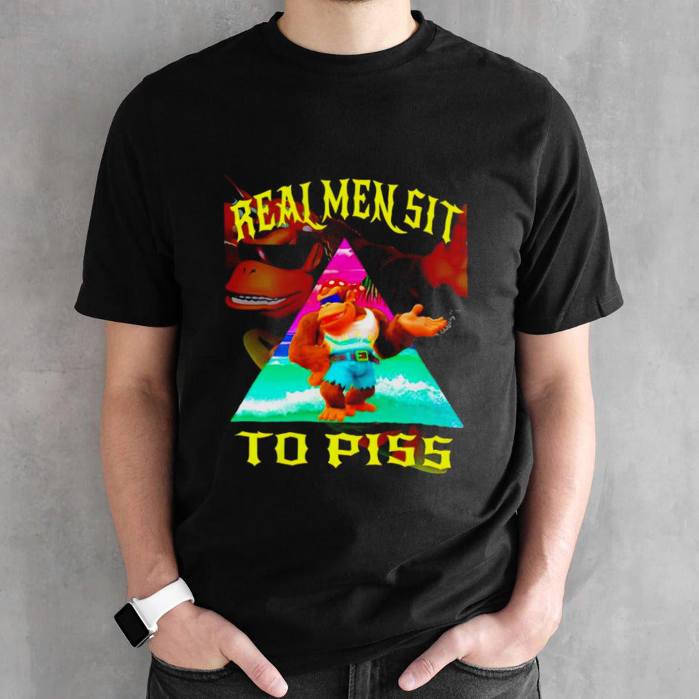 Real men sit to piss shirts