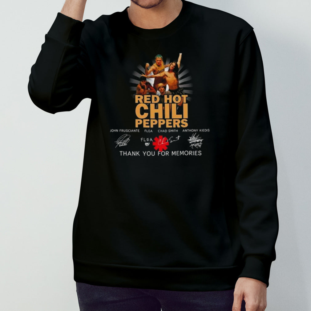 Red Hot Chili Peppers Band Signatures Thank You 2024 Shirt