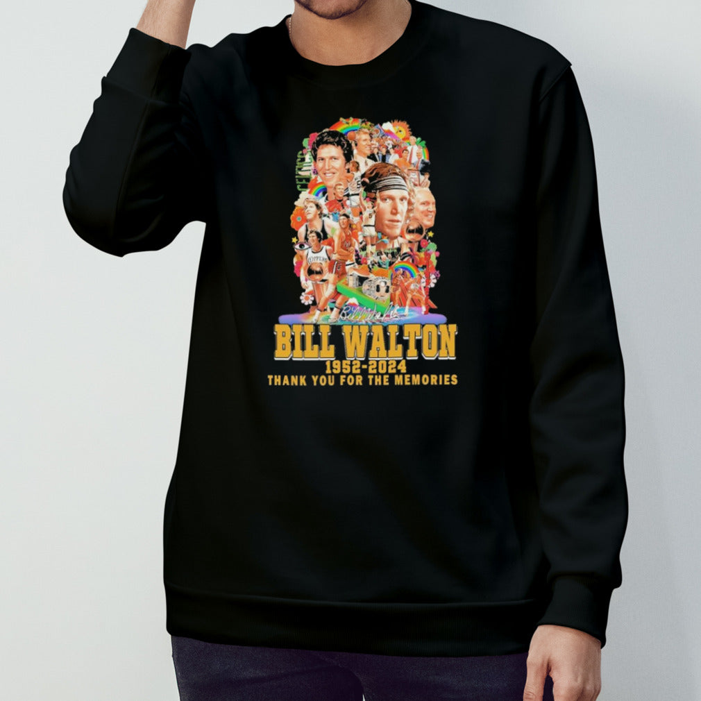 Remembering The Legendary Bill Walton 1952-2024 Thank You For The Memories Signatures shirt