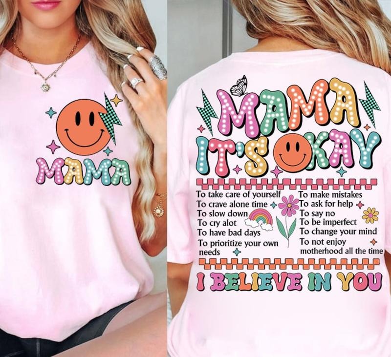 Retro Mama It's Okay, One Mental Health shirt Mama shirt, Mental Health Matters , Mothers Day Gift