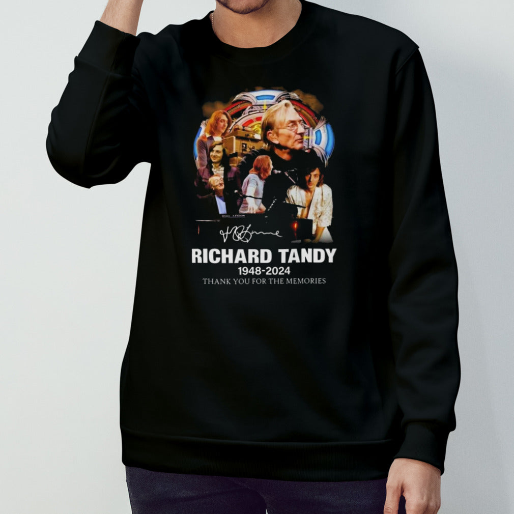 Richard Tandy 1948-2024 Thank You For The Memories Signature T-shirt