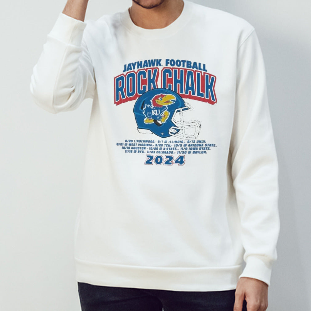 Rock Chalk Kansas Jayhawks Kingdom Football Schedule Shirt