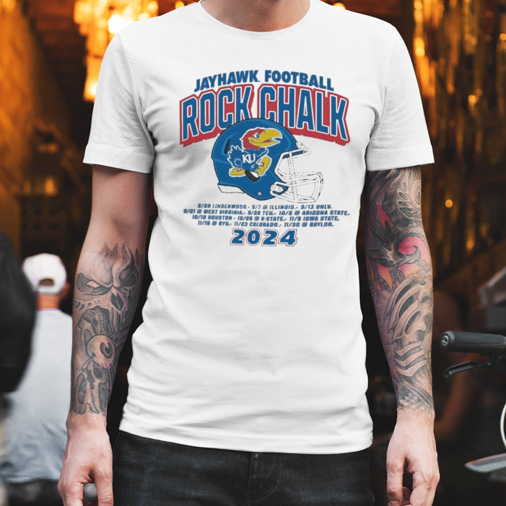 Rock Chalk Kansas Jayhawks Kingdom Football Schedule Shirt