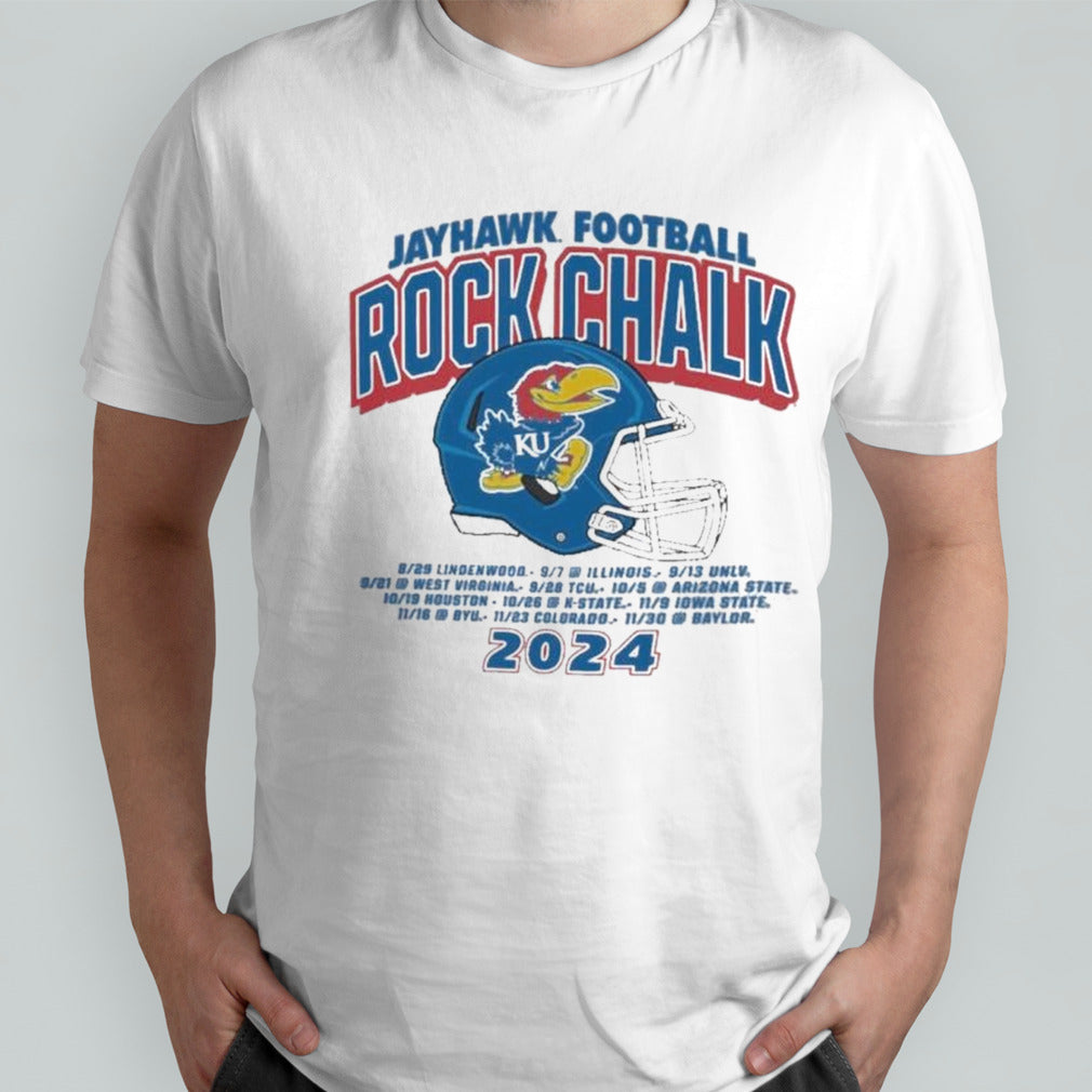 Rock Chalk Kansas Jayhawks Kingdom Football Schedule Shirt