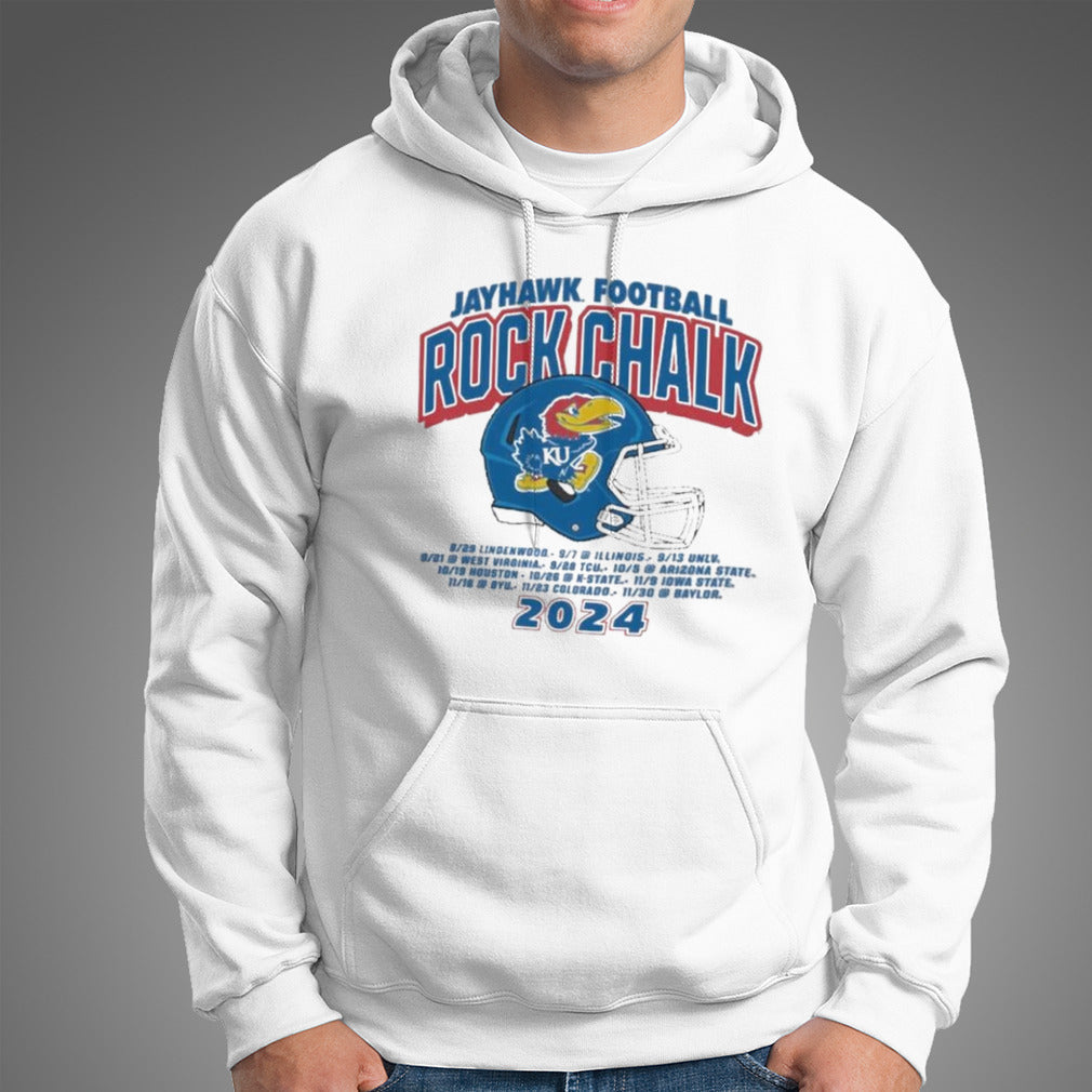 Rock Chalk Kansas Jayhawks Kingdom Football Schedule Shirt