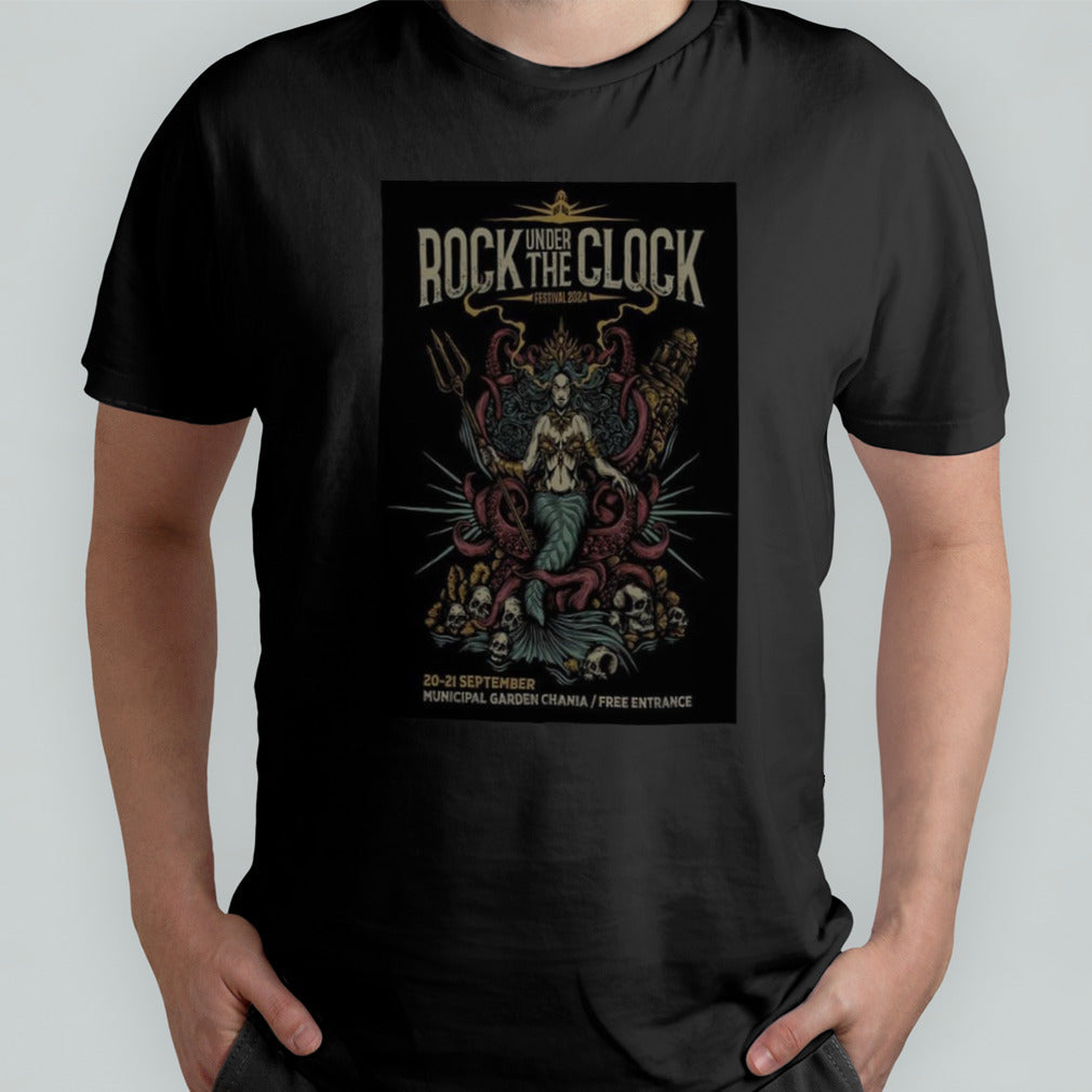 Rock Under The Clock Municipal Garden Sep 20-21, 2024 Chania Poster Shirt