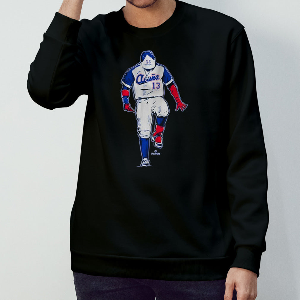 Ronald AcuÃ±a Jr. Superstar Pose Signature Shirt