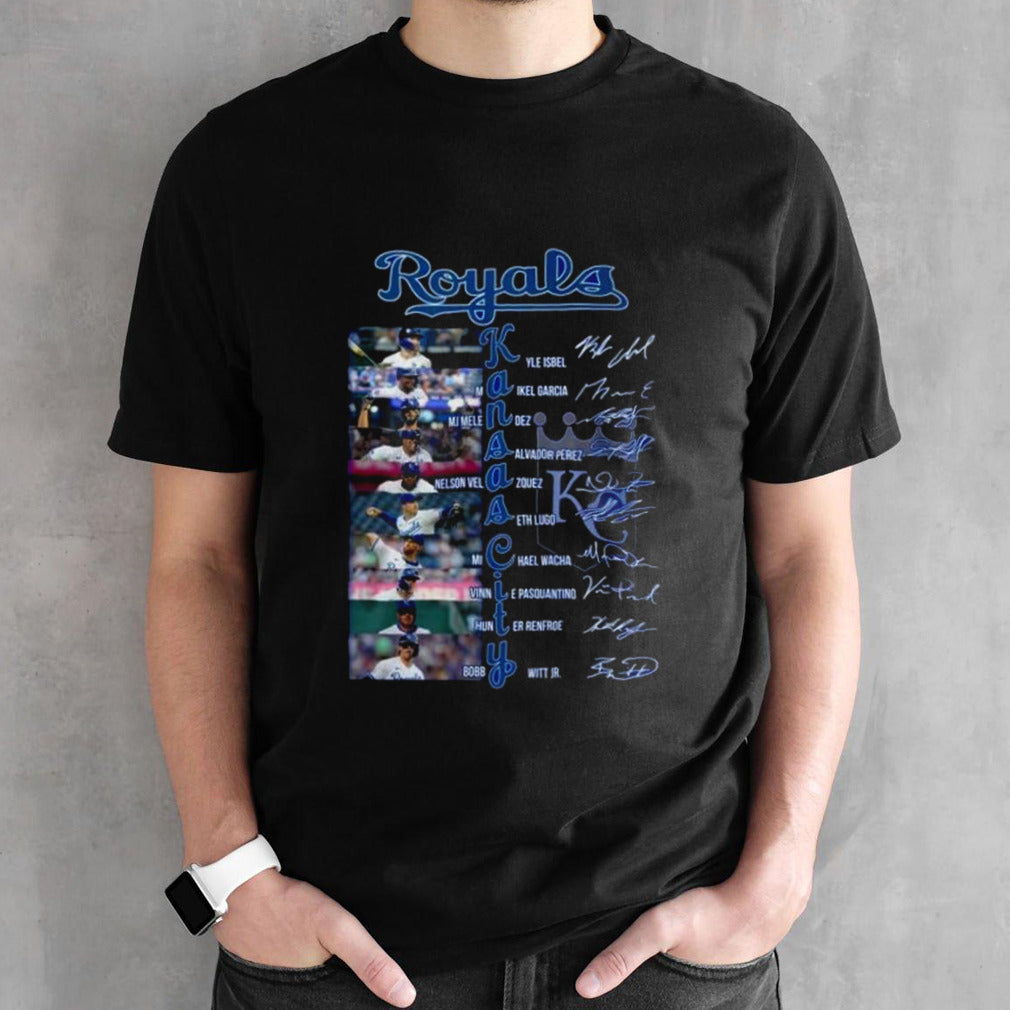 Royal Kansas City Kyle Isbel Maikel Garcia Signatures Shirt