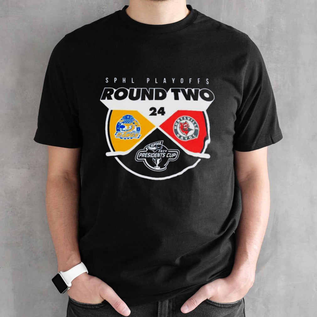 SPHL 2024 Presidentsâ€™s cup Playoff Round 2 Rail Yard Dawgs vs Huntsville Havoc shirts
