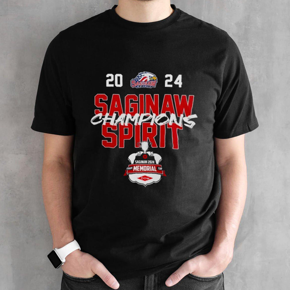 Saginaw Spirit Champions 2024 Couple Memorial Cup T-Shirt