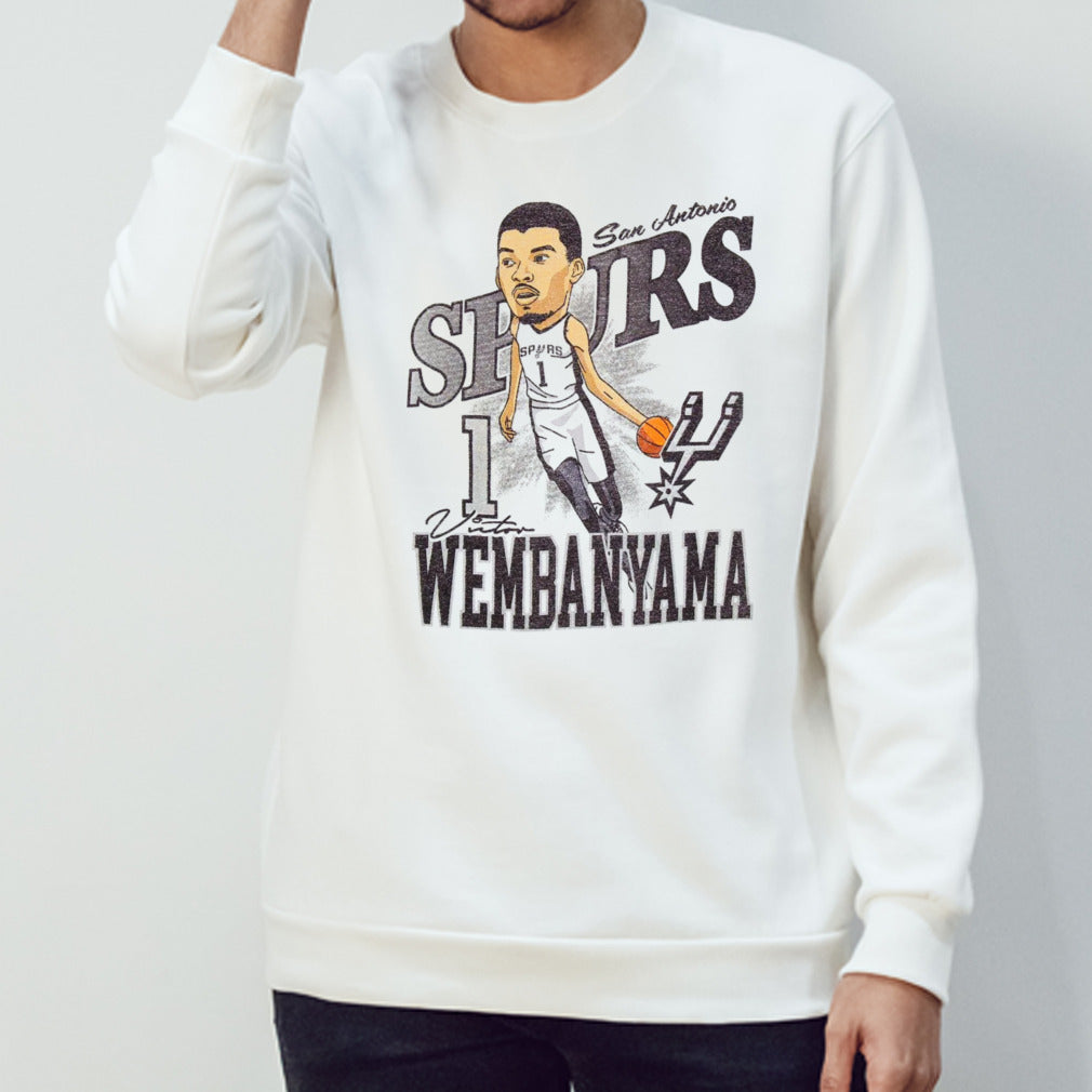 San Antonio Spurs Victor Wembanyama Caricature T Shirts