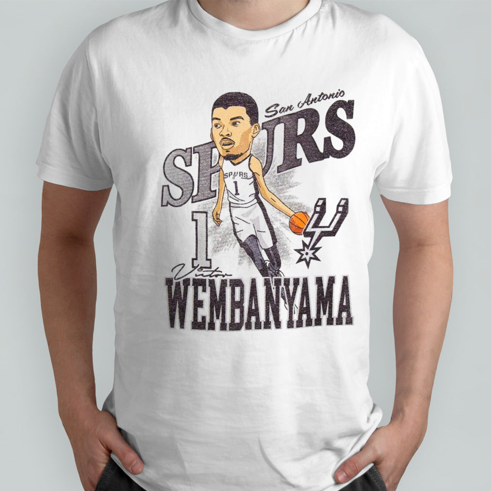 San Antonio Spurs Victor Wembanyama Caricature T Shirts