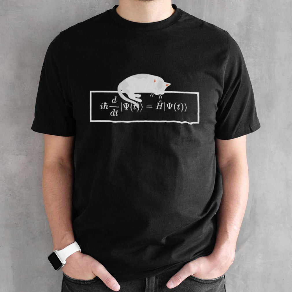 Schrodinger equation cat shirt