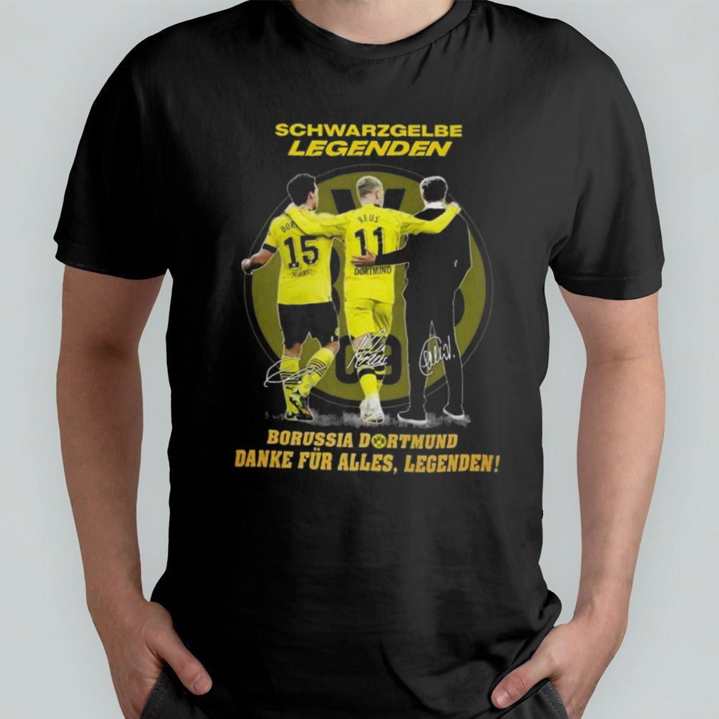Schwarz Gelbe Legenden Borussia Dortmund Danke FÃ¼r Alles, Legenden Signatures Shirt