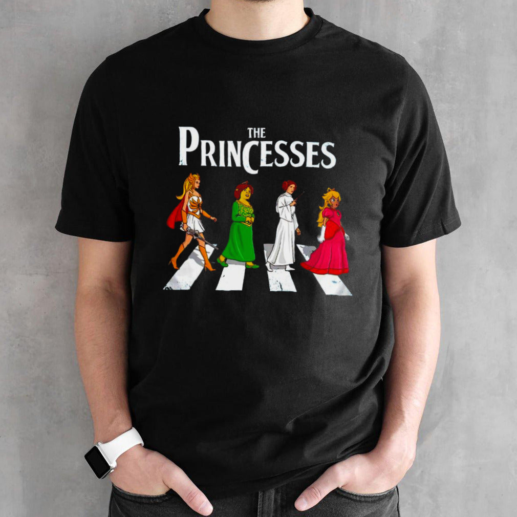 She-Ra Princess Fiona Princess Leia and Princess The Princesses Abbey Road shirts