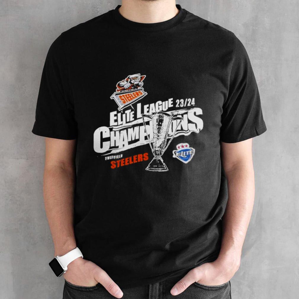 Sheffield Steelers Shop Elite League Champions 2024 T-shirts