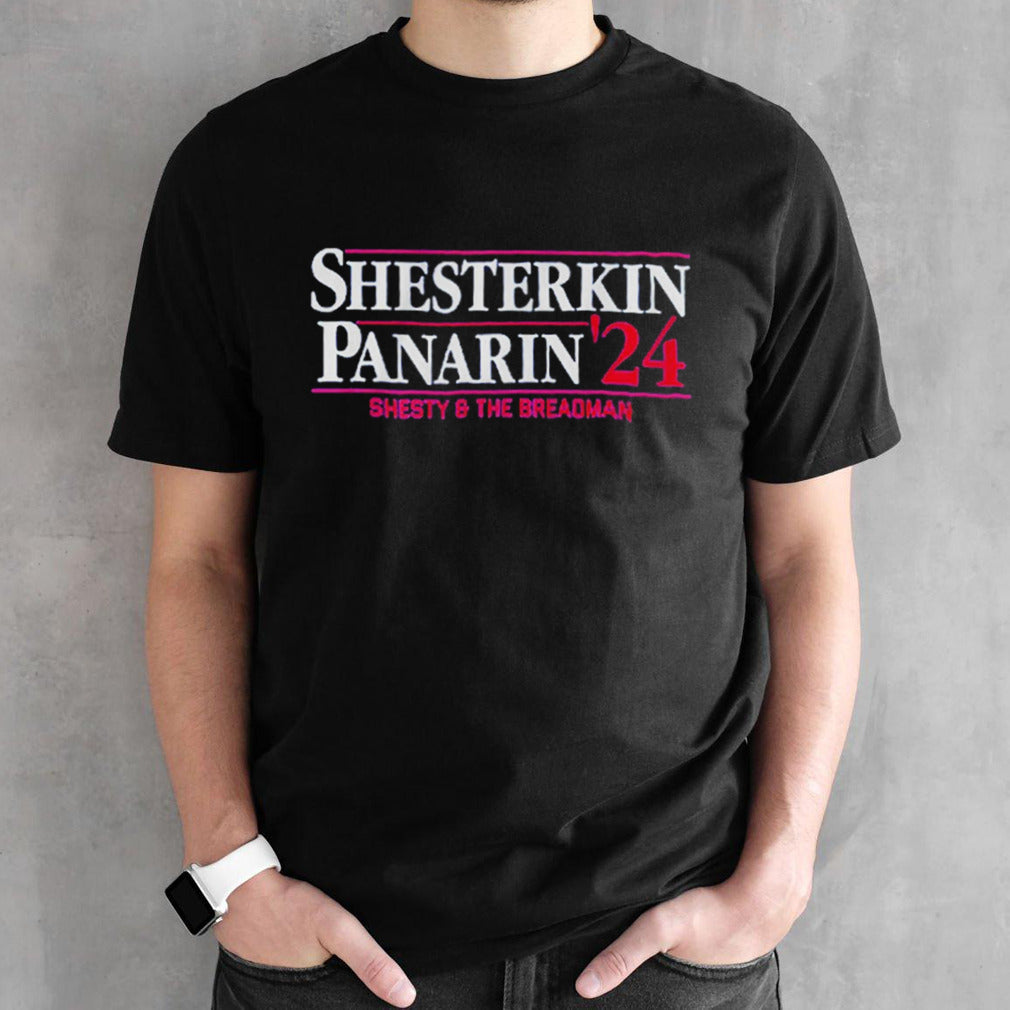 Shesterkin-Panarin sâ€™24 Shesty and the BReadman shirts