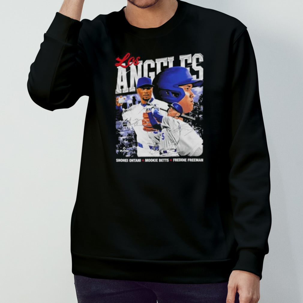 Shohei Ohtani Mookie Betts and Freddie Freeman Los Angeles Dodgers Trio Shirt