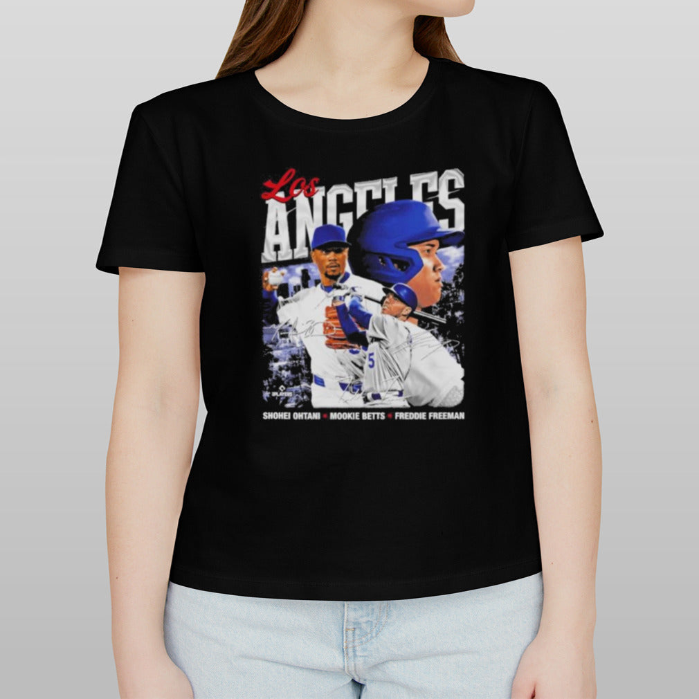 Shohei Ohtani Mookie Betts and Freddie Freeman Los Angeles Dodgers Trio Shirt