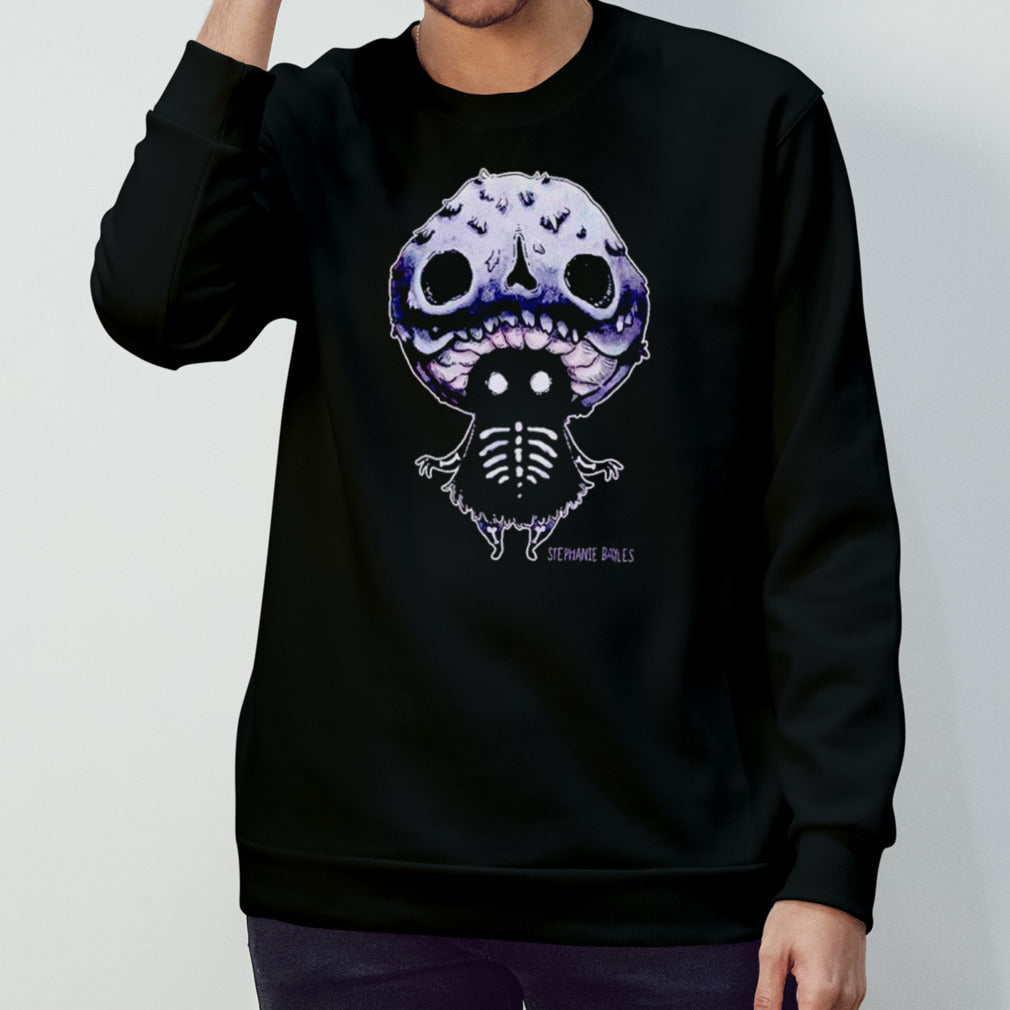 Skeleton mushroom creature shirts