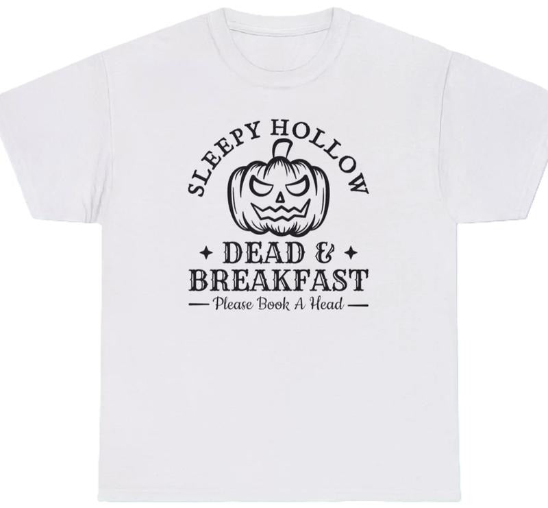 Sleepy Hollow Dead and Breakfast T Shirt New York Headless Horseman S-3XL Tee