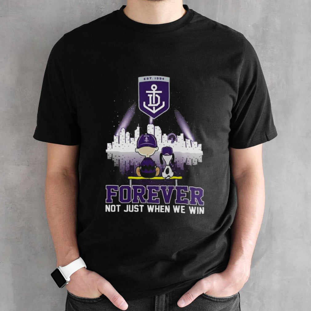 Snoopy And Woodstock Fremantle Football Club Forever Not Just When We Win T-shirt