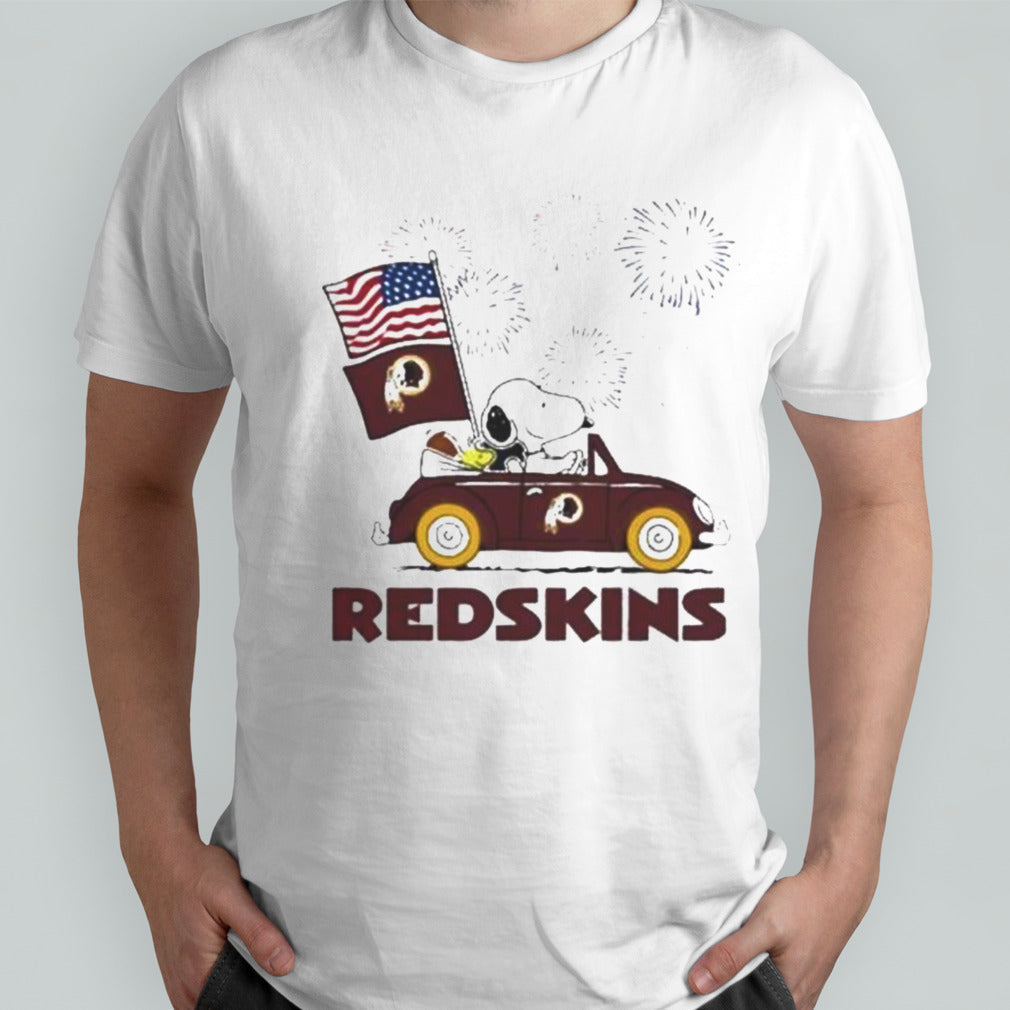 Snoopy And Woodstock Happy 4th Of July Washington Redskins Football 2024 Shirt