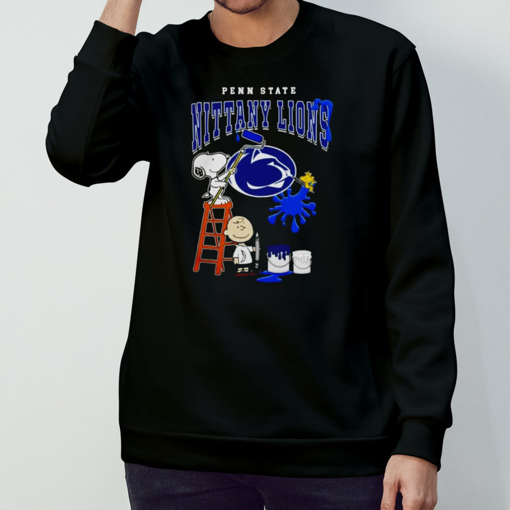 Snoopy Charlie Brown and Woodstock Wall Paint Penn State Nittany Lions shirts