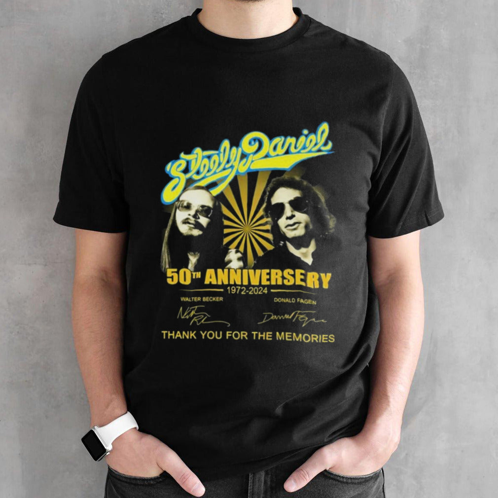 Steely Daniel 50th Anniversary 1972-2024 Thank You For The Memories Signature Shirts