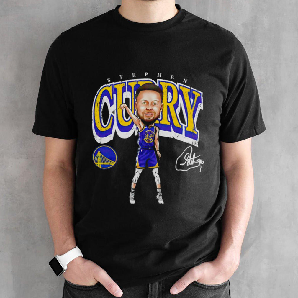 Steph Curry Golden State Warriors cartoon shirt