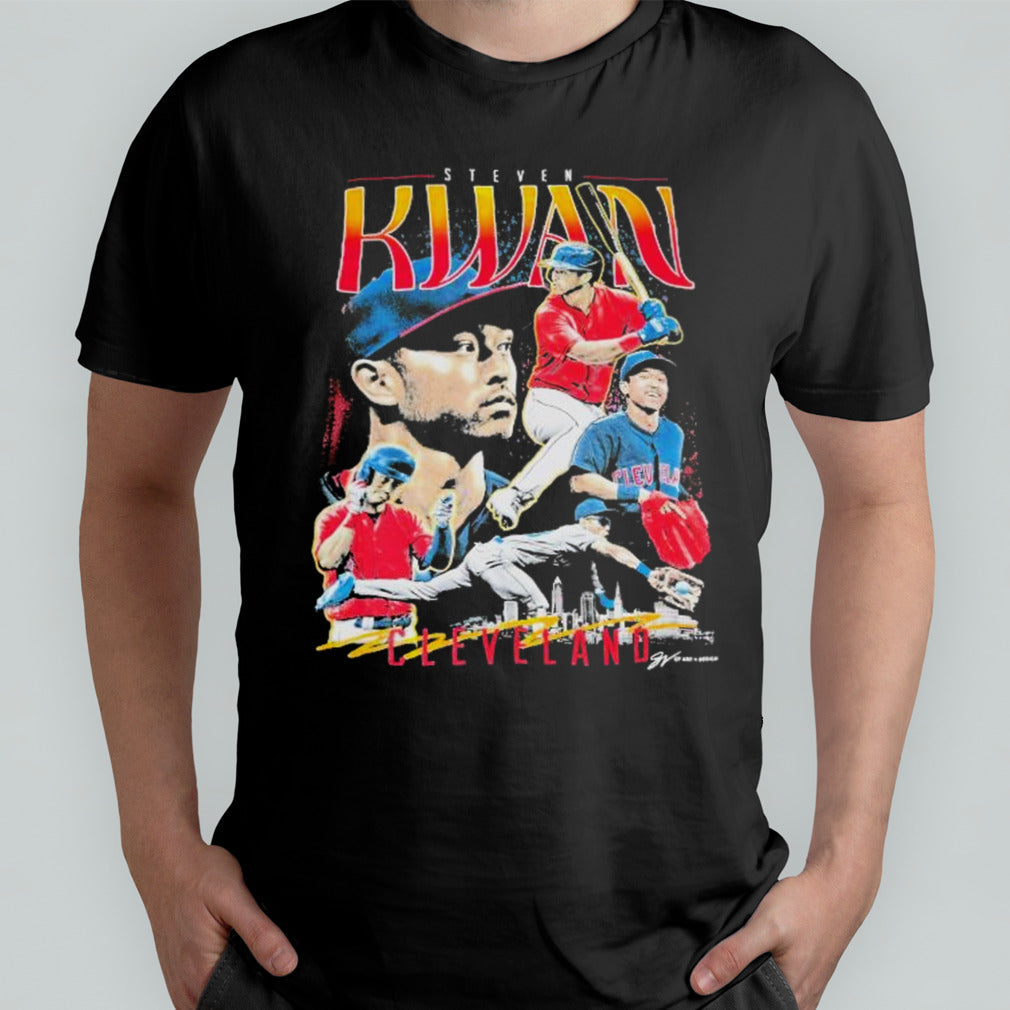 Steven Kwan Cleveland Baseball City Champion Signature t shirt