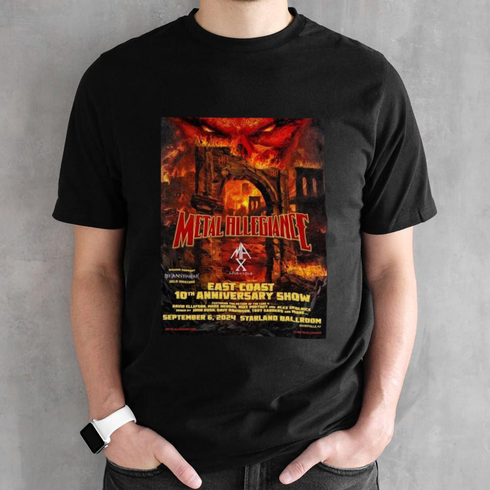 Supergroup Metal Allegiance East Coast 10th Anniversary Show September 6 2024 Starland Ballroom T-Shirt