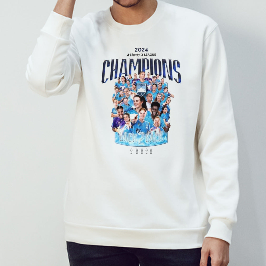 Sydney FC 2024 Liberty League Champions Back 2 Back Shirt