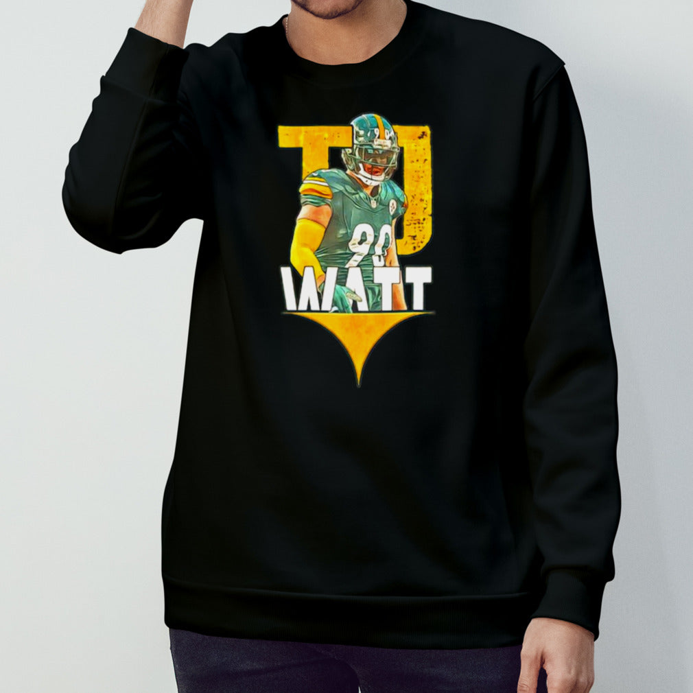 T.J. Watt 90 Pittsburgh Steelers football player shirt