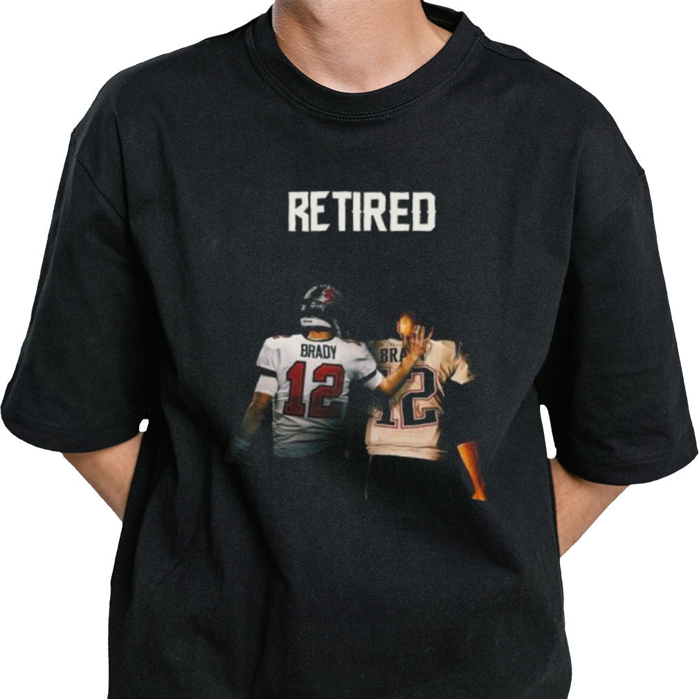 Tampa Bay Buccaneers and New England Patriots Tom Brady Retired shirt
