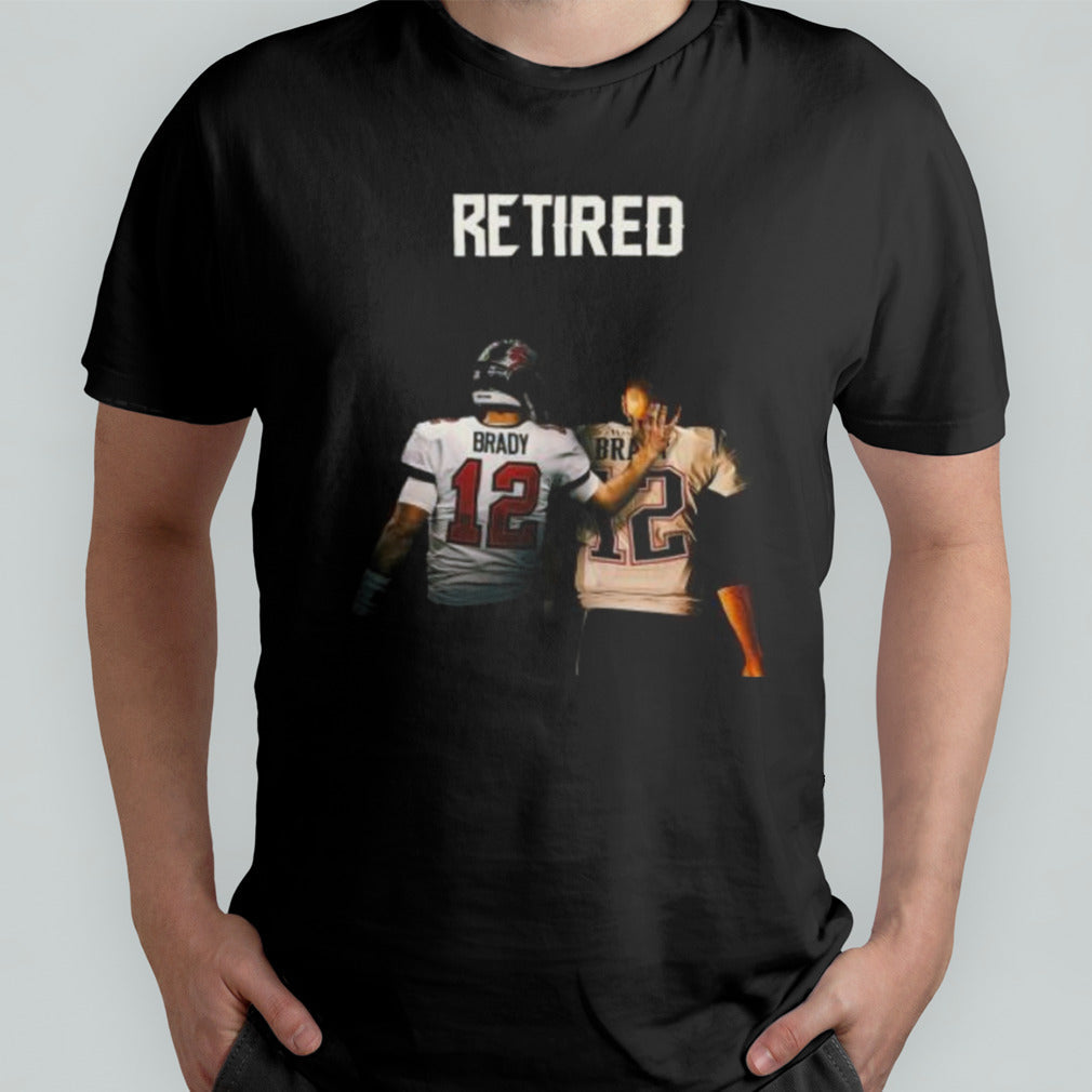 Tampa Bay Buccaneers and New England Patriots Tom Brady Retired shirt