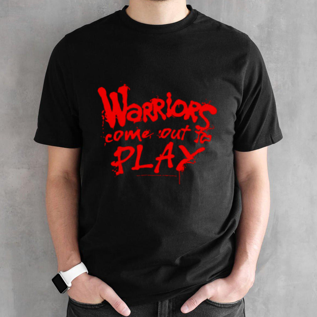 Tari Eason wearing warriors come out to play shirts